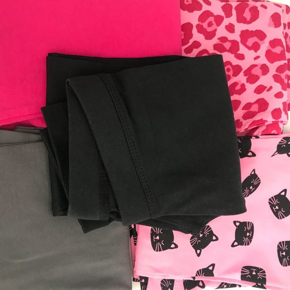 Spotted Zebra Kids Girls Leggings, 5-Pack - Picture 2 of 2